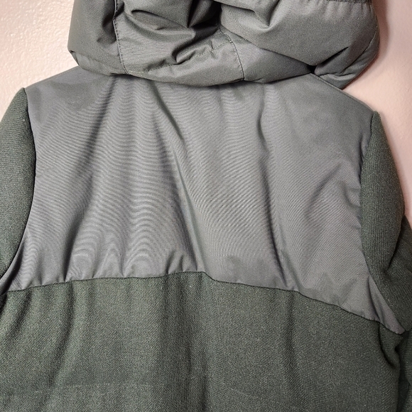 Eddie Bauer Womens Olive Wool Blend Hooded Down Puffer Coat-Size S - Picture 11 of 11